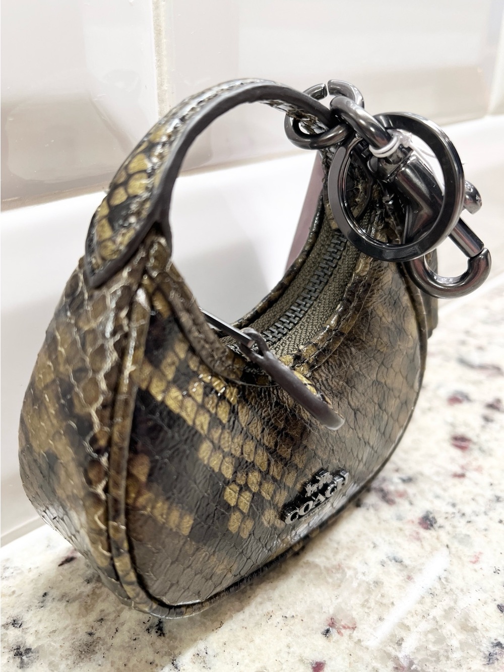 Coach Carmen Mini Bag Charm Key Fob NWT - Picture 3 of 11